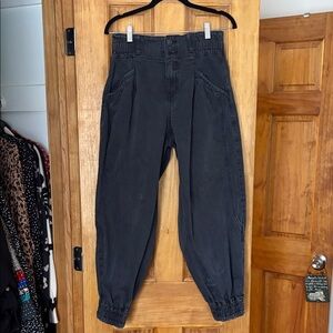 We The Free Black Pants with elastic ankle